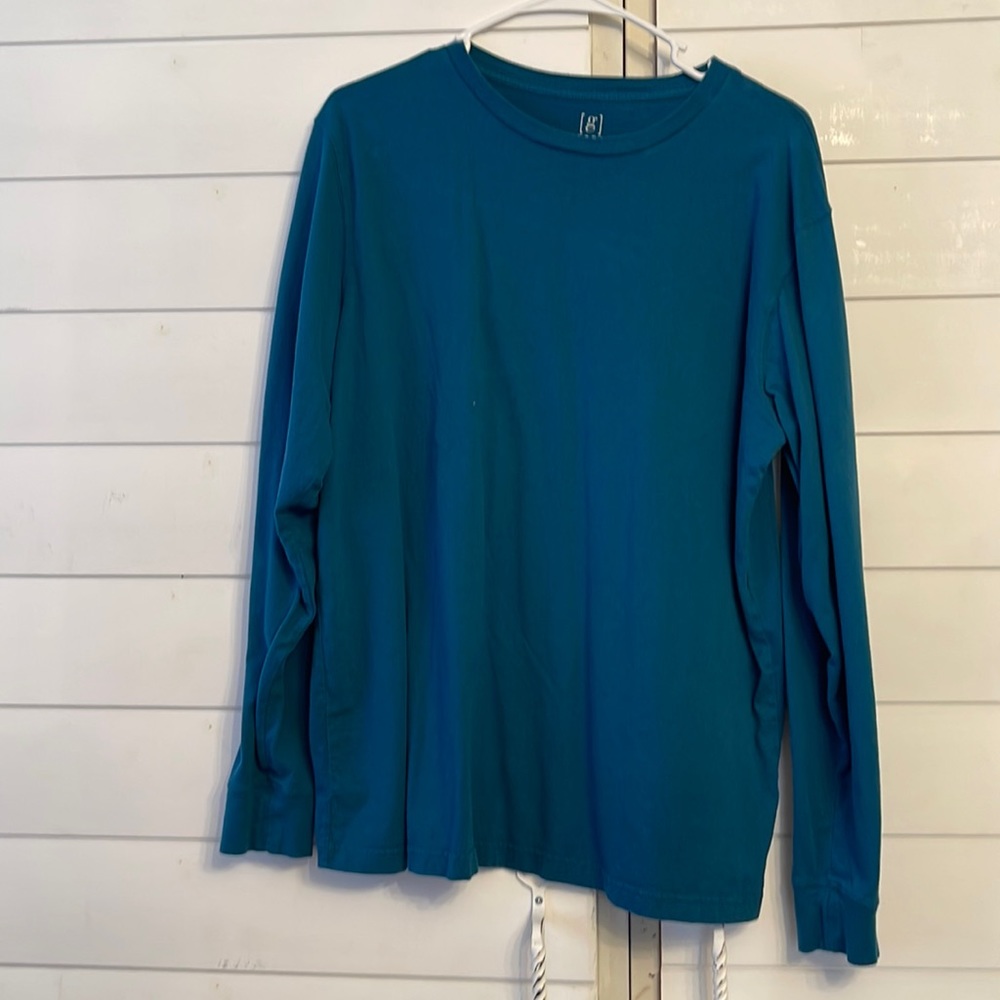 Teal long sleeve shirt